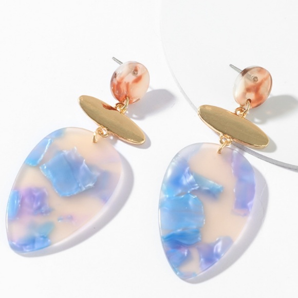 HP ♥️ 925 Acrylic Dangle dainty tear drop Earrings - Picture 5 of 7